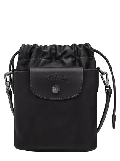 Longchamp Borsa A Secchiello “le Pliage” Xtra In Black