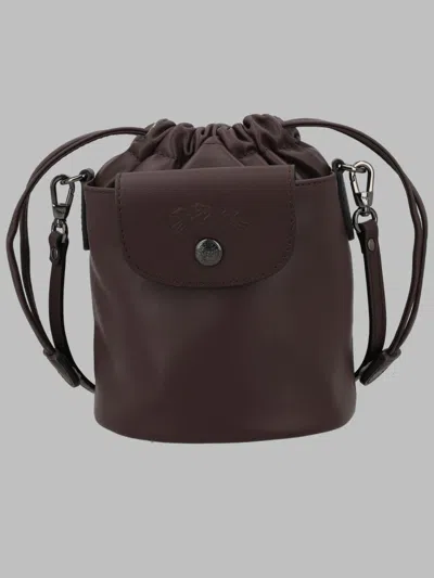 Longchamp Borsa A Secchiello Le Pliage Xtra Small In Brown