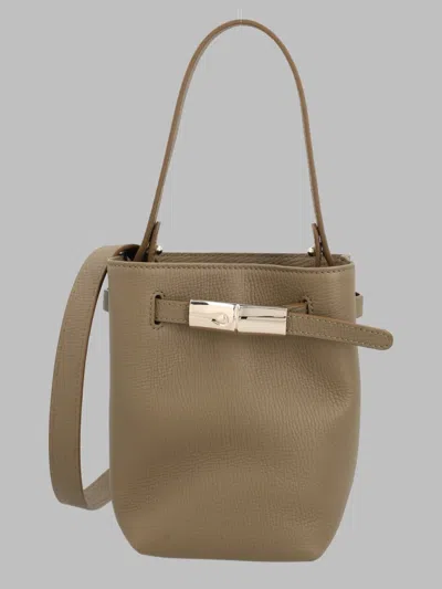Longchamp Borsa A Secchiello “le Smart” Xs In Neutral