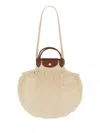 Longchamp Le Pliage Filet Top Handle Bag In White