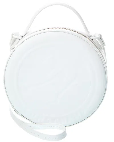 Longchamp Box-trot Leather Shoulder Bag In White