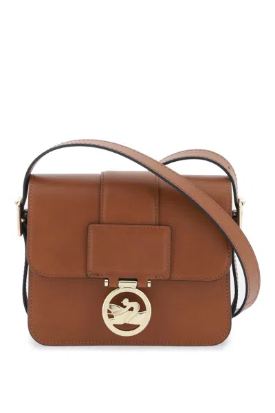 Longchamp Women's Small Box-trot Leather Crossbody Bag In Cognac