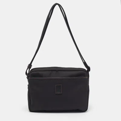 Pre-owned Longchamp Boxford Medium Black Nylon Camera Bag