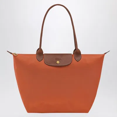 LONGCHAMP LONGCHAMP BRICK COLOURED LE PLIAGE ORIGINAL L BAG