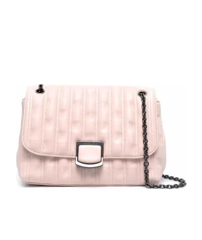 Longchamp Brioche Leather Crossbody Bag In Pink