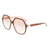 Longchamp Brown Acetate Sunglasses