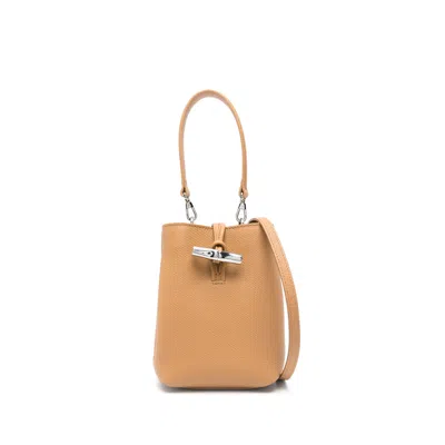 Longchamp Brown Bucket Bags