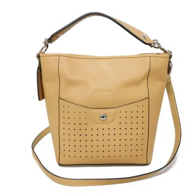 Pre-owned Longchamp Brown Camel Leather Handbag Shoulder Bag ()