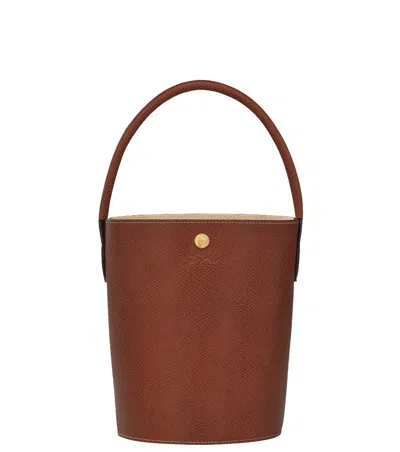 Longchamp Brown Epure Small Bucket Bag