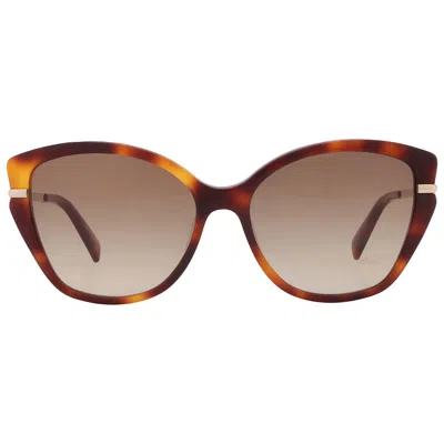 Longchamp Brown Gradient Butterfly Ladies Sunglasses Lo627s 214 57