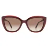 Longchamp Brown Gradient Butterfly Ladies Sunglasses Lo695s 600 54 In Brown