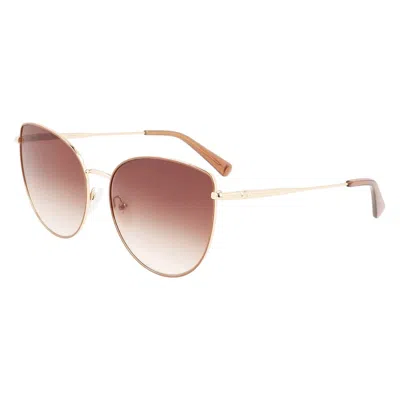 Longchamp Brown Gradient Cat Eye Ladies Sunglasses Lo158s 721 60 In Pink