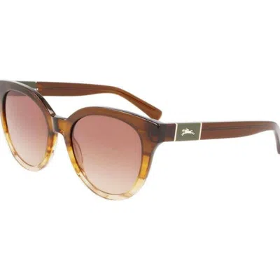 Longchamp Brown Gradient Round Ladies Sunglasses Lo697s 701 53