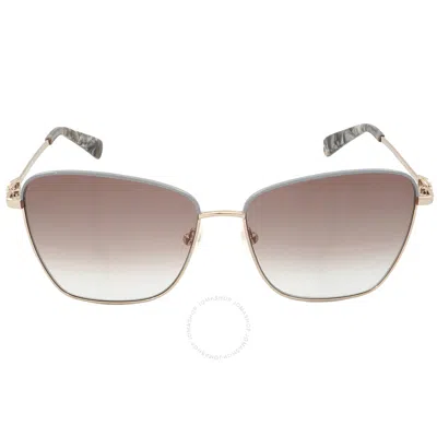 Longchamp Brown Gradient Square Ladies Sunglasses Lo153s 734 59