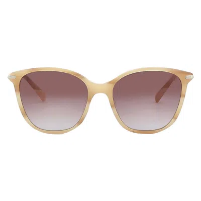 Longchamp Brown Gradient Square Ladies Sunglasses Lo660s 264 54 In Neutral