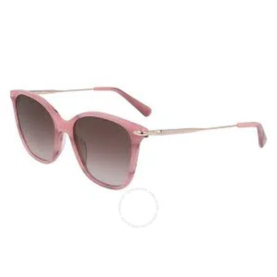 LONGCHAMP LONGCHAMP BROWN GRADIENT SQUARE LADIES SUNGLASSES LO660S 606 54