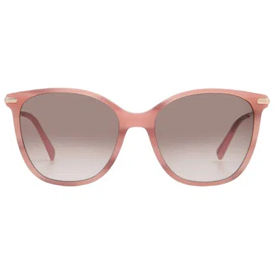 Longchamp Brown Gradient Square Ladies Sunglasses Lo660s 606 54 In Pink