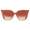 Longchamp Brown Gradient Square Ladies Sunglasses Lo728s 207 53 In Brown