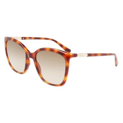 Longchamp Brown Gradient Cat Eye Ladies Sunglasses Lo710s 230 56
