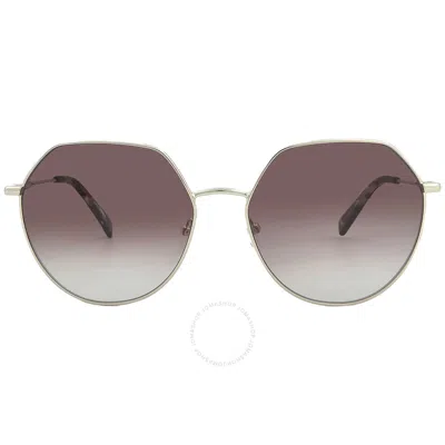Longchamp Brown Irregular Ladies Sunglasses Lo154s 727 60 In Metallic