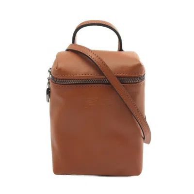 Pre-owned Longchamp Brown Leather Shoulder Bag ()