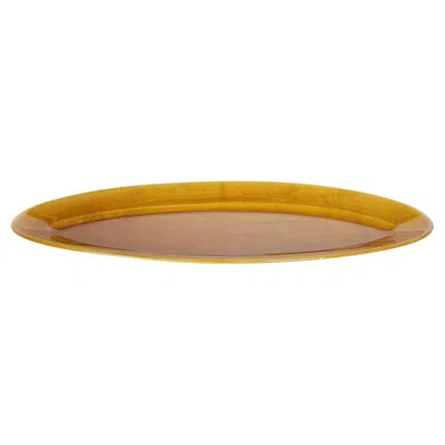 Pre-owned Longchamp Brown Oval Ceramic Dish, France, 1970s