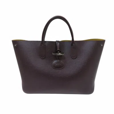 Pre-owned Longchamp Brown Pvc Leather Tote Bag ()