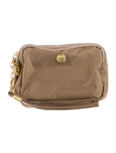 Pre-owned Longchamp Brown Zip Up Travel Bag In Neutral