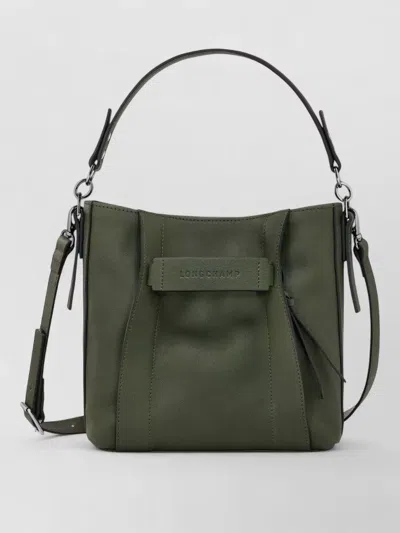 Longchamp Bucket Bag Top Handle Adjustable Detachable Strap