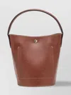 Longchamp Bucket Bag With Chic Contrast Stitching