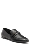 Longchamp Buckle Strap Loafer In Black