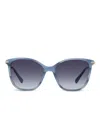 Longchamp Butterfly-frame Sunglasses In Blau