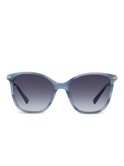 Longchamp Butterfly-frame Sunglasses In Blau