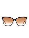 Longchamp Butterfly-frame Sunglasses In Schwarz
