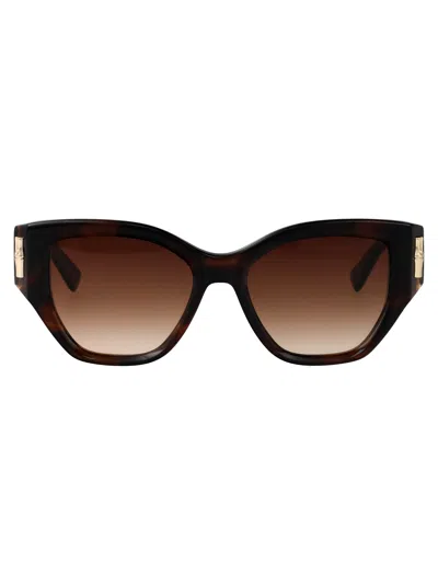 Longchamp Butterfly Sunglasses Lo764 S 211 In Brown