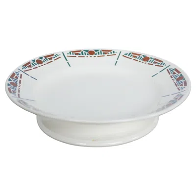 Pre-owned Longchamp Cake Dish On Foot, Old Compotier By The  Factory, France In Gray