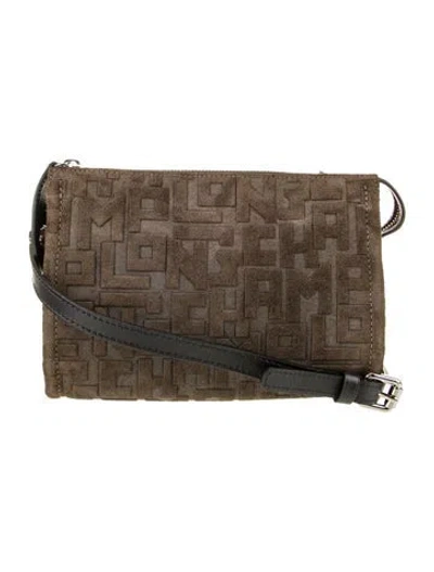 Pre-owned Longchamp Calfskin Crossbody Bag In Brown