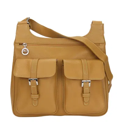Pre-owned Longchamp Camel Leather Shoulder Bag () In Multi