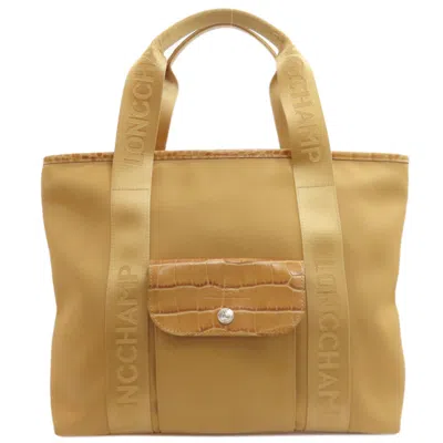Pre-owned Longchamp Camel Nylon Tote Bag ()