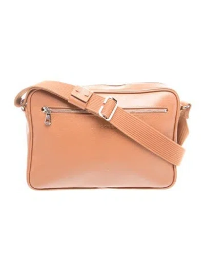 Pre-owned Longchamp Canvas Crossbody Bag In Pink