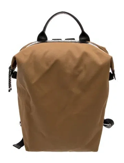 Pre-owned Longchamp Canvas Energy In Brown