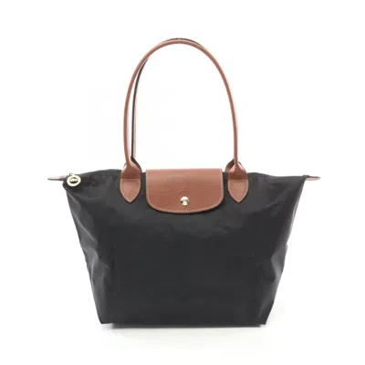 Pre-owned Longchamp Canvas Leather Tote Bag ()