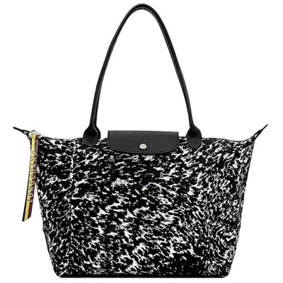 Pre-owned Longchamp Canvas Leather Tote Bag ()