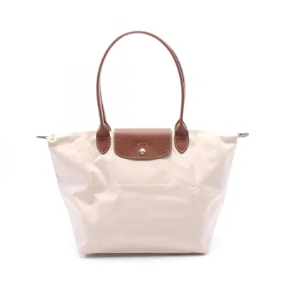 Pre-owned Longchamp Canvas Leather Tote Bag () In Multi
