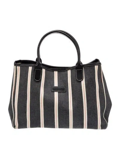 Pre-owned Longchamp Canvas Shoulder Bag In Blue