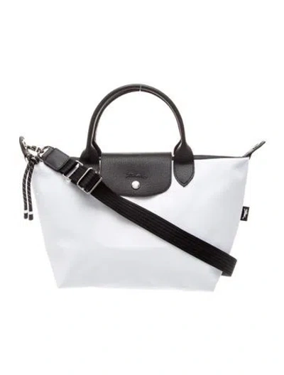 Pre-owned Longchamp Canvas Shoulder Bag In Multi