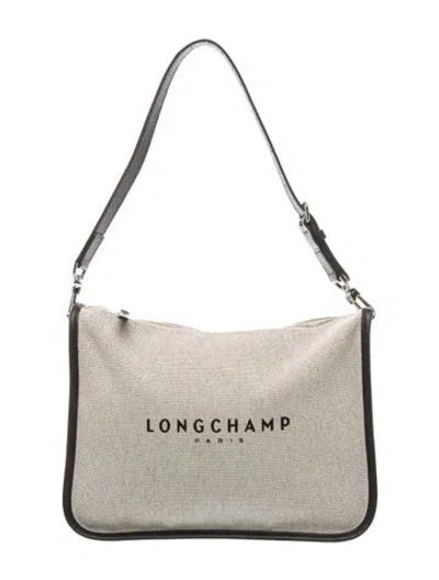 Pre-owned Longchamp Canvas Shoulder Bag In Multicolor