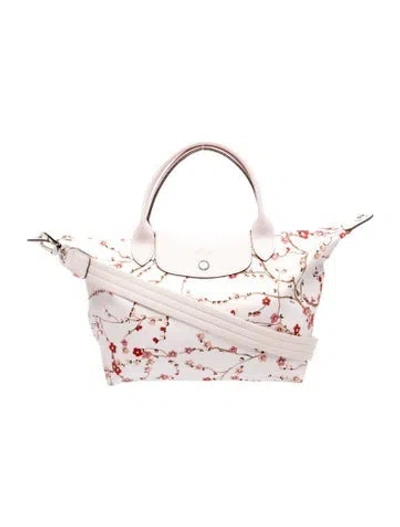 Pre-owned Longchamp Canvas Shoulder Bag In Pink