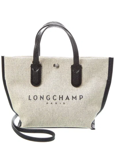 Longchamp Canvas Top Handle Bagswhite