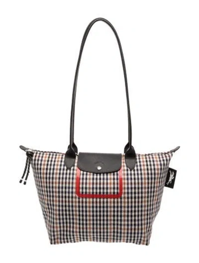 Pre-owned Longchamp Canvas Tote In Neutral